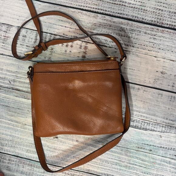 Michael Kors Leather Brown Small Wallet Crossbody Bag - Picture 5 of 5